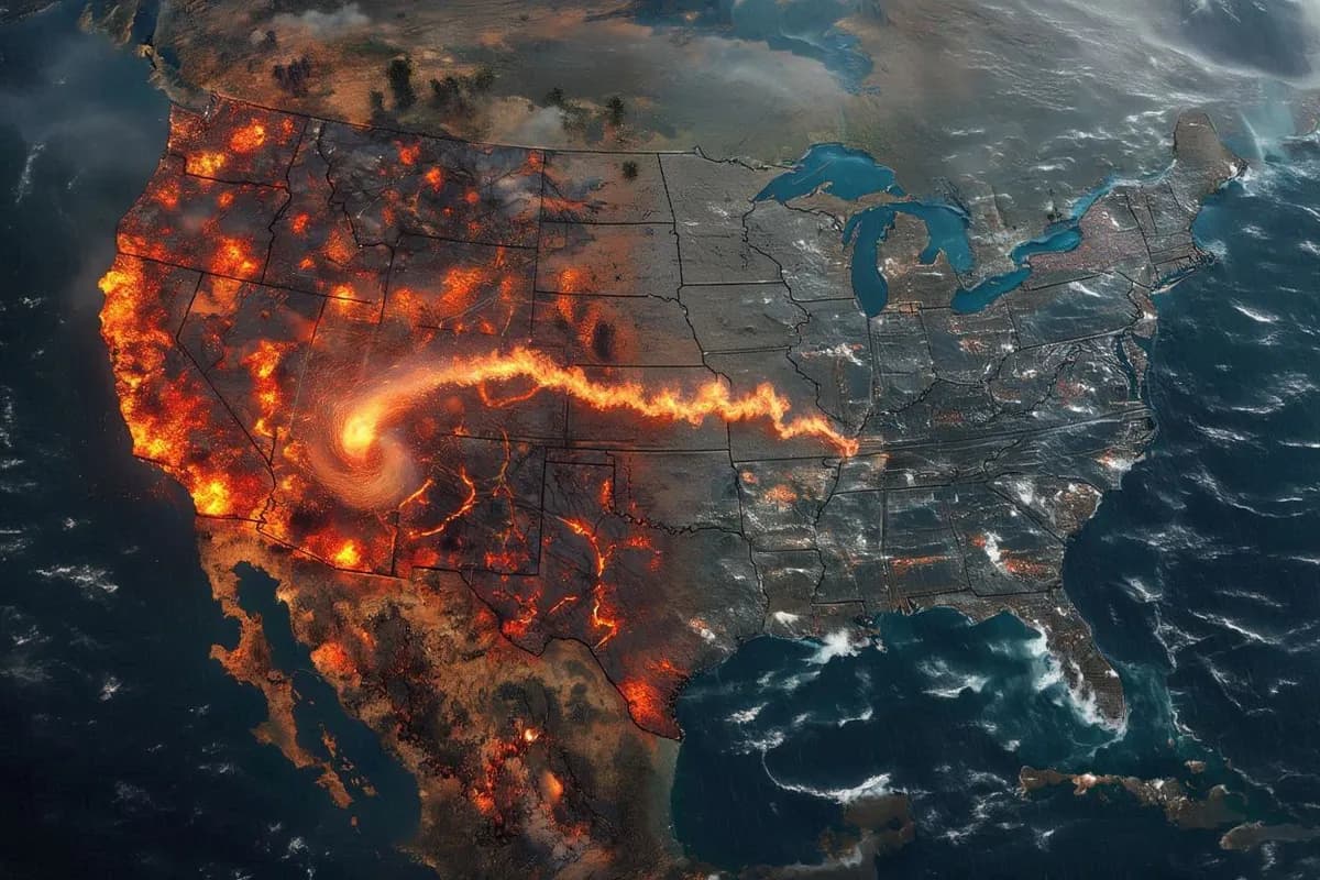 [뉴스 특보] "기후 채찍질"에 신음하는 미국: 서부 폭염에서 동부 폭우까지